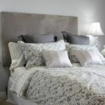 Luxury master bedroom done in grey.