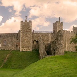 Framlingham Caslte in Suffolk, England.