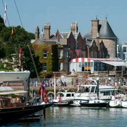 Royal Yacht Squadron at Cowes Isle of Wight England UK