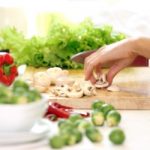 Healthly food on the table in the kitchen
