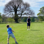 playing in the park